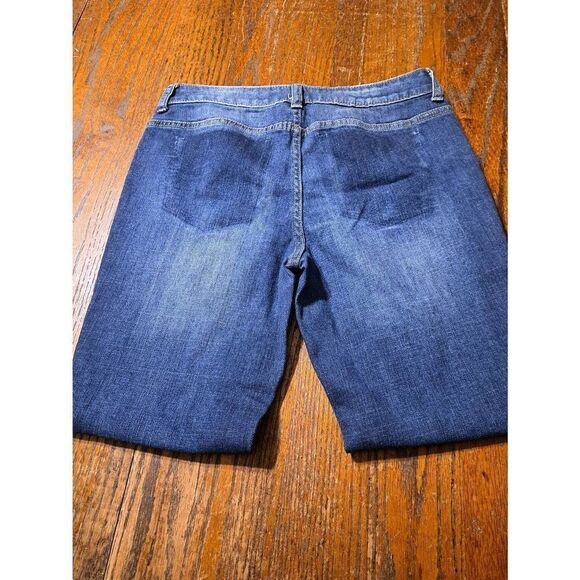 Size 4 Simply Vera Vera Wang Denim Blue Jeans Kemington Express Button - Picture 5 of 5